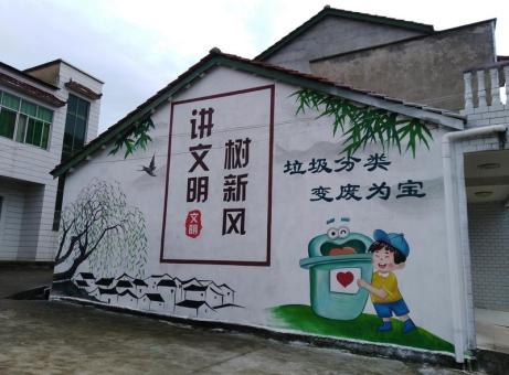  定远墙绘是现在流行的墙体广告